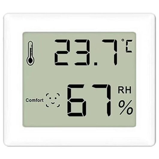 Household Room Thermometer, Digital Indoor Hygrometer Thermometer, Large Environmental lcd Display, Suitable for Indoor, Wine Cellar, Bedroom