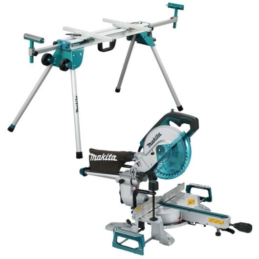 Makita - LS0816F 110v 216mm 8.5'' Slide Compound Mitre Saw + led Job Light + Legs
