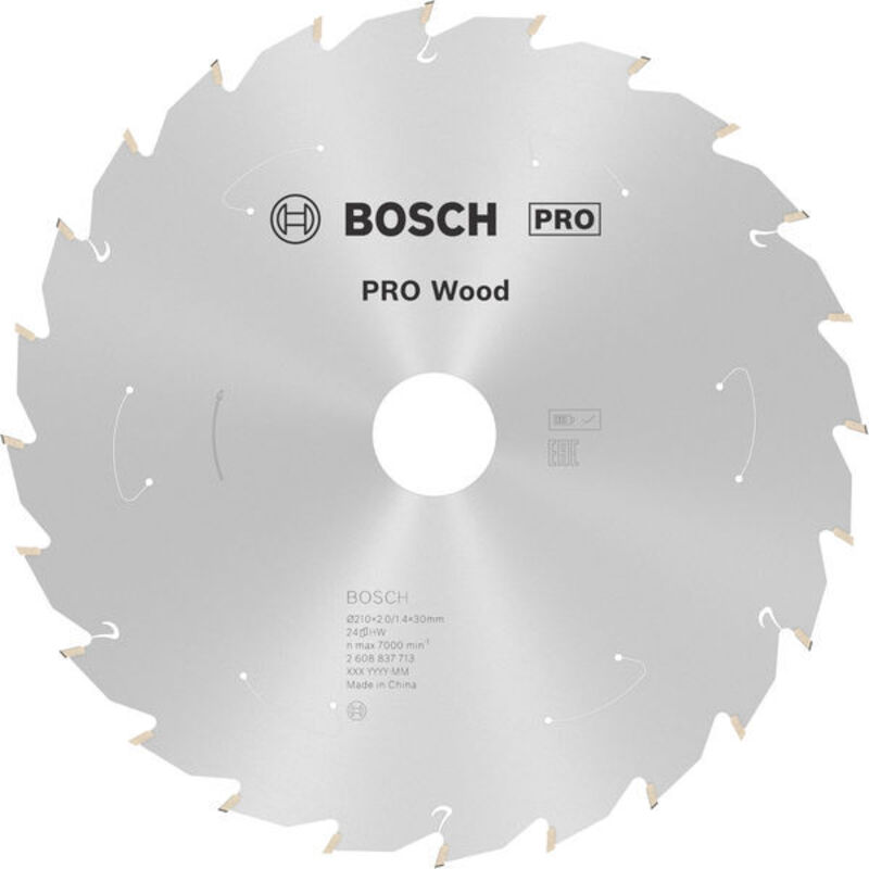 Bosch PRO Wood cordless Circular Saw Blade 210 x 1.7 x 30 mm T24 2608837713