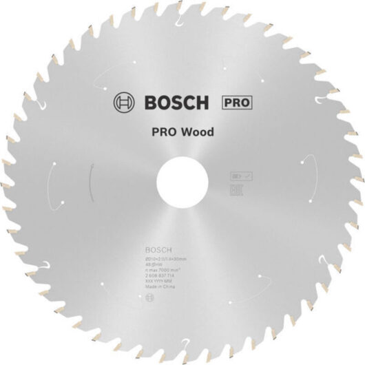 Bosch PRO Wood cordless Circular Saw Blade 210 x 1.7 x 30 mm T48 2608837714