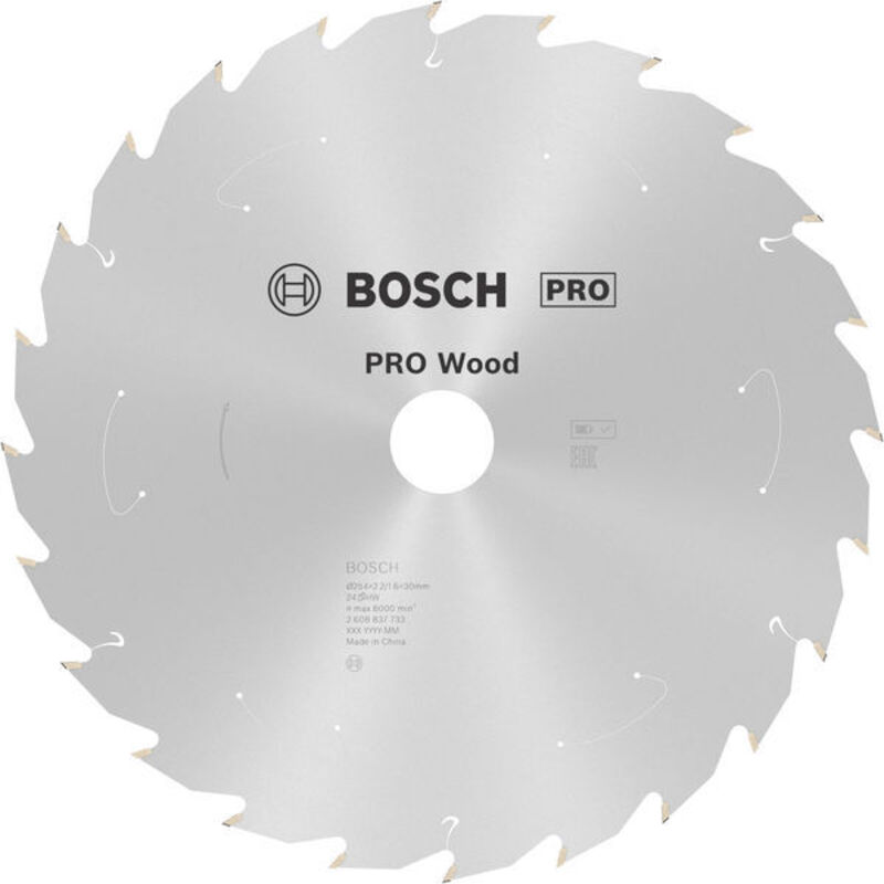 Bosch PRO Wood cordless Circular Saw Blade 254 x 2.2 x 30 mm T24 2608837733