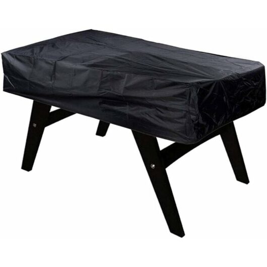 Foosball Table Cover, Outdoor Waterproof Dustproof Rectangular Patio Cafe Chair Billiard Soccer Cover 420D Oxford Fabric