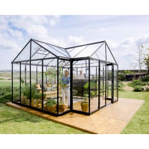 Palram Canopia Triomphe Black Garden Chalet - 13 x15ft