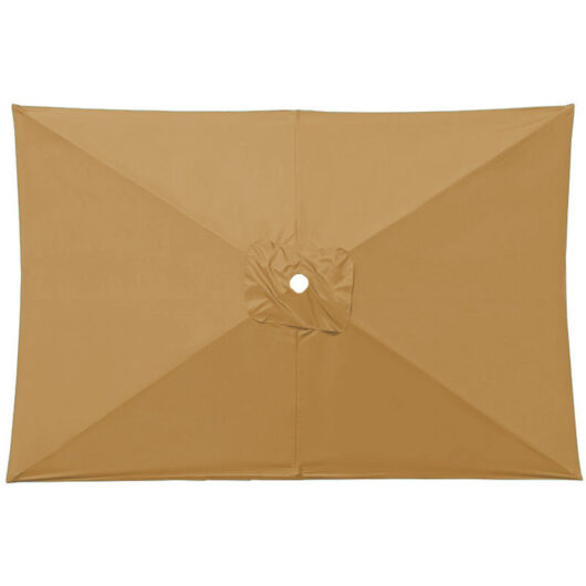 SIENTICE Replacement canopy for rectangular parasol, replacement canopy for patio parasol, replacement canopy, khaki, 2 x 3 meters