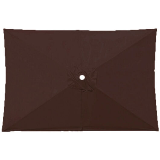 SIENTICE Replacement canopy for rectangular parasol, waterproof replacement canopy, coffee color, 2 x 3 meters