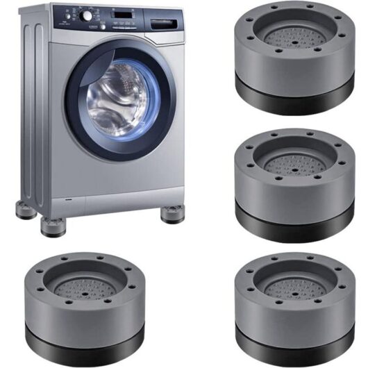 Set of 4 Anti-Vibration Washing Machine Feet, Anti-Vibration Pads, Washing Machine Shock Absorbers, Washing Machine Feet Pads for Washing Machines,