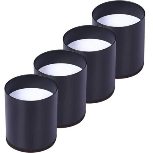 Set of 4 Carbon Steel Bed Leg Risers, Furniture Risers Add 5CM Height, Support 10000 lbs, Table, Chair or Sofa Risers, Space Saving for Desk and