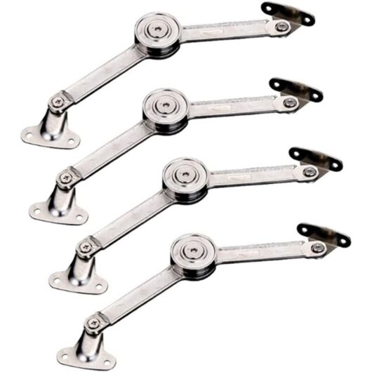 4pcs Hydraulic Randomly Stop Hinges Kitchen Cabinet Door Adjustable Rod Hinge Furniture Wardrobe Cupboard Lift Flap Extend