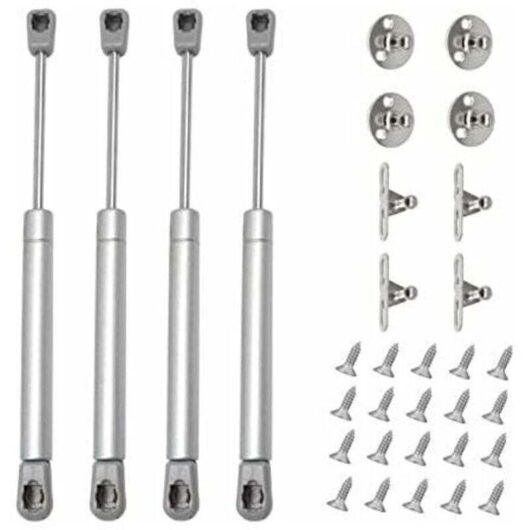 60 N hydraulic gas springs, dampers for cabinet, bookcase and furniture doors (4, 60 N)