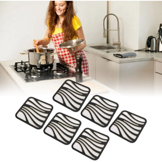 Alfombrillas for heat resistant and anti-descaling dishes, modern alfombrillas for hot dishes for the kitchen table, 6 pieces, DUBUNS