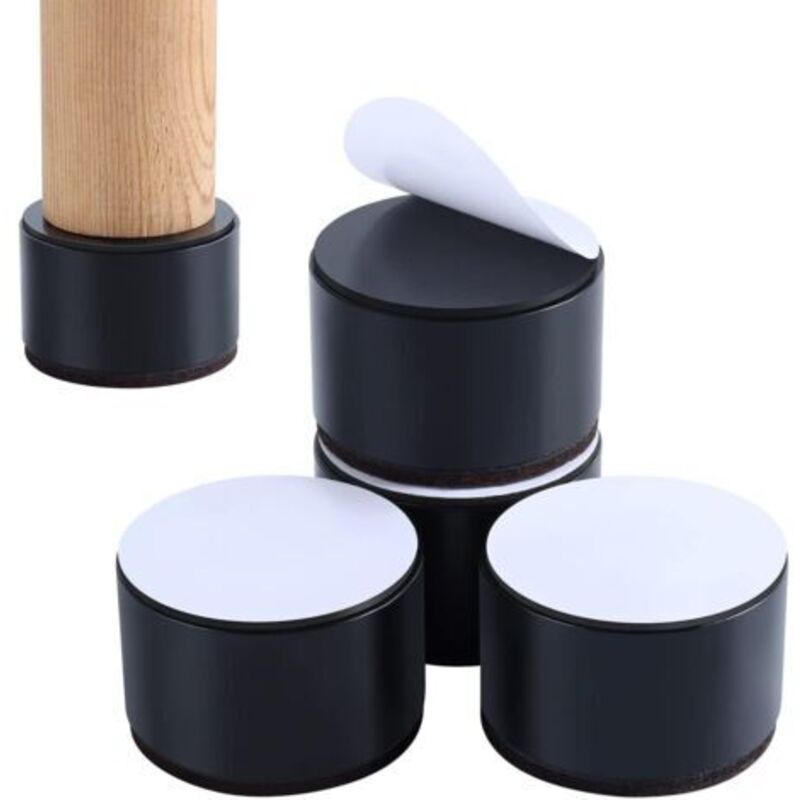 Bed Risers Furniture Risers Add 2 Inch Height Table, Chair or Sofa Risers, Set of 4 Furniture Risers
