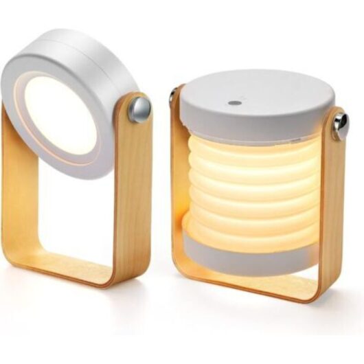 Bedside lamp, safety night light, portable bedside lamp, lantern, retractable night light, folding LED table lamp