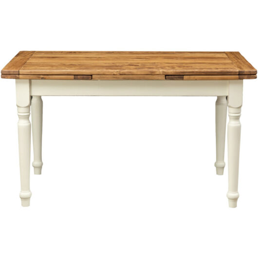 Biscottini - Dining Table Outdoor Table Garden Table 141x81 cm Extendable Table Solid Wood Table Rectangular Table Kitchen Table
