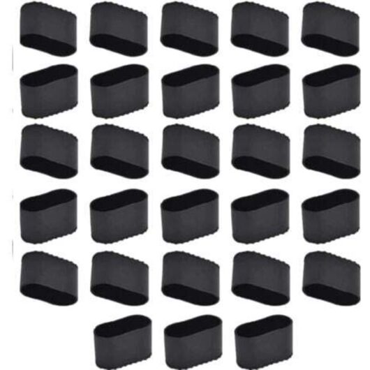 Chair Leg 28 Pcs Rectangular Chair Leg Cap Oval Chair Leg Cap Protection Chair Leg Pad Table Silicone Chair