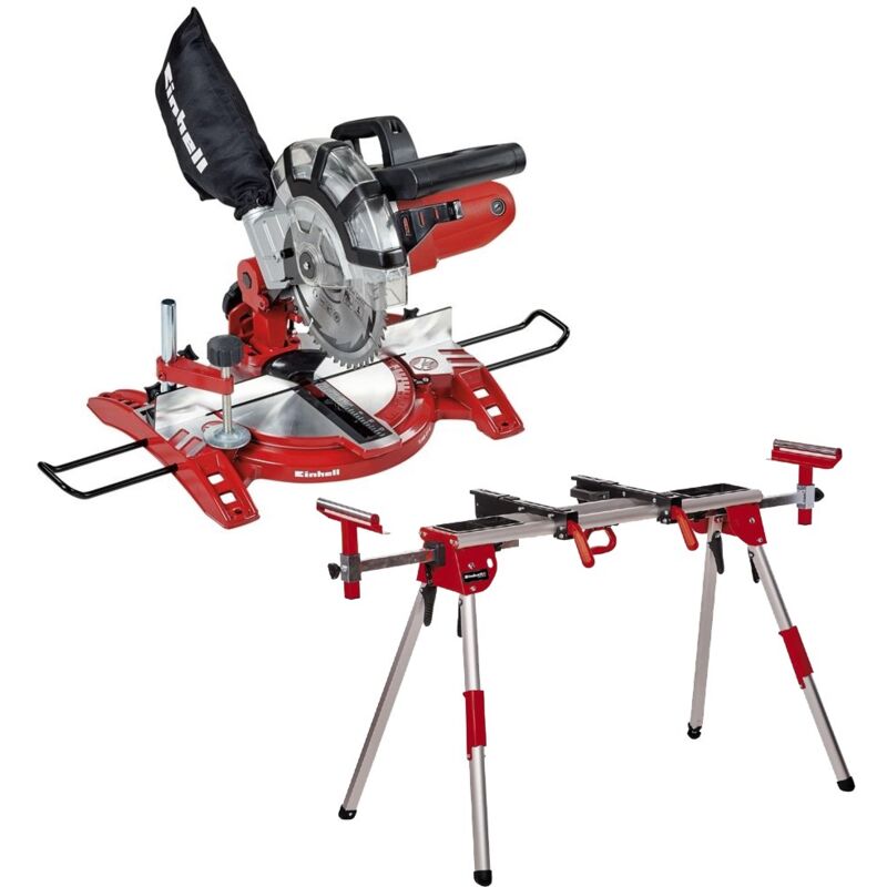 Einhell TC-MS 2112 Crosscut Mitre Saw 210mm 1600W 240V + 1610 Leg Stand 4300295