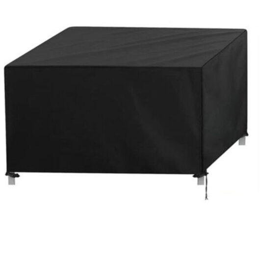 Garden Table Cover, Waterproof Table Protective Cover, Rectangular Outdoor Patio Furniture Cover, 126 x 126 x 74cm
