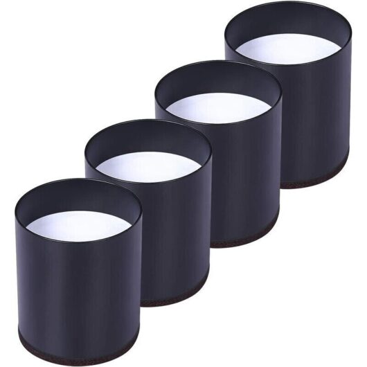 Set of 4 Carbon Steel Bed Risers, Furniture Risers Add 5cm Height, Support 10000 lbs, Table, Chair or Sofa Risers, Space Saving for Office and
